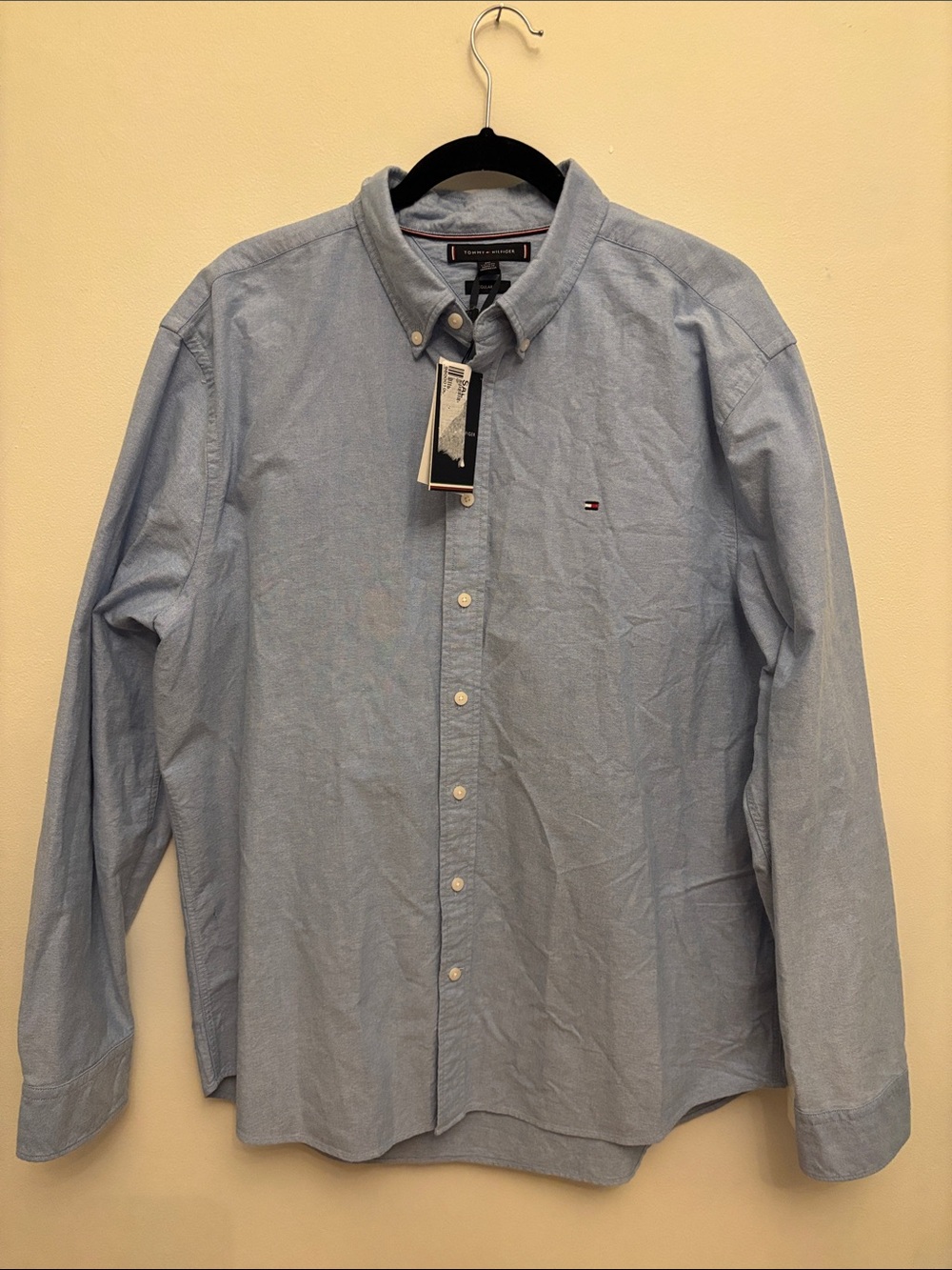Tommy Hilfiger Men’s Long Sleeve Oxford Button Down Shirt – Blue – Size XXL NEW